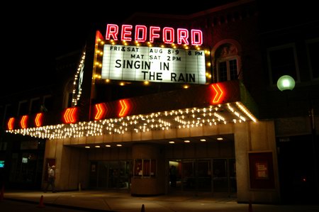 Redford Theatre - THE REDFORD AT NIGHT